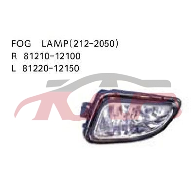 For Toyota 111098 Corolla fog Lamp r81210-12100 L81220-12150, Toyota   Car Body Parts, Corolla  Auto Parts CatalogR81210-12100 L81220-12150