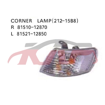 For Toyota 111098 Corolla corner Lamp r81510-12870 L81521-12850, Toyota  Auto Part, Corolla  Car Parts�?priceR81510-12870 L81521-12850