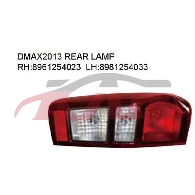 For Isuzu 1668d Max2011-2013 rear Lamp rh 8961254023 Lh 8961254033, Isuzu   Car Body Parts, Tfr PartsRH 8961254023 LH 8961254033