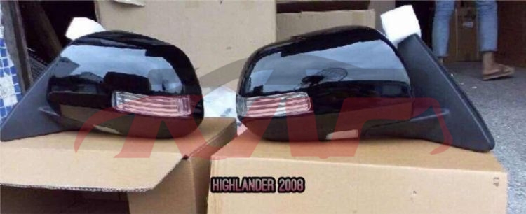 For Toyota 2024709 Highlander door Mirror, 9 Line , Highlander  Accessories, Toyota  Mirror