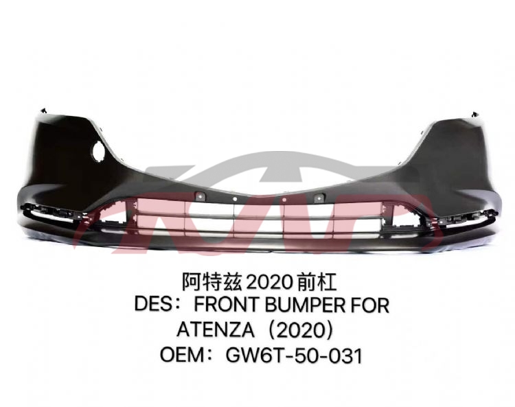 For Mazda 1909mazda 6  2020 front Bumper gw6t-50-031, Mazda  Auto Part, Mazda 6 Car Parts DiscountGW6T-50-031